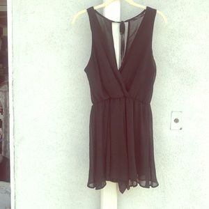 Black short jumpsuit